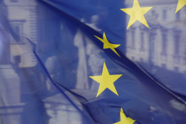 Foto: bob - The EU Flag and Castor and Pollux - Lic. Creative Commons